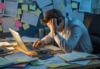 Person struggling with ADHD and lack of focus